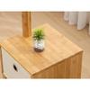 Coat Stand Coat Rack Tree Creative Tree Shaped Bamboo Coat Rack with Cabinet Multifunction Hanger Floor Standing Coat Stand Bedroom Office Hallway view 3