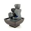 Desktop Fountain Waterfall Indoor Fountain LED Flowing Water Desktop Fountains Wealth Good Lucky Feng Shui Desktop Decorations Zen Meditation Yoga Peaceful Ornaments Zen Meditation Waterfall view 1