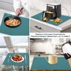 Extra Large Dark Green Countertop Mat - Silicone Table Kitchen Desk Mat - Non-Slip & Heat Resistant - Dinner Placemat Pastry Dough Rolling Mat view 2