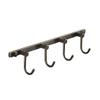 WINCASE Bronze Towel Hooks, Bathroom Rail Hook Rack Wall Mounted, Antique Oil Rubbed Brass Cloth Coat Rack with 4 Hooks Farmhouse view 1