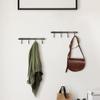 WINCASE Bronze Towel Hooks, Bathroom Rail Hook Rack Wall Mounted, Antique Oil Rubbed Brass Cloth Coat Rack with 4 Hooks Farmhouse view 2