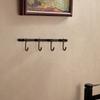 WINCASE Bronze Towel Hooks, Bathroom Rail Hook Rack Wall Mounted, Antique Oil Rubbed Brass Cloth Coat Rack with 4 Hooks Farmhouse view 3
