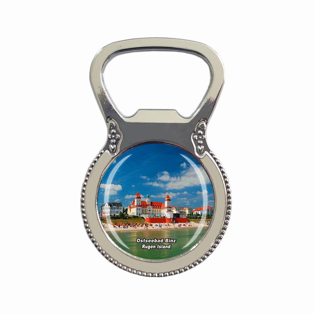 Ostseebad Binz Rugen Island Germany Fridge Magnet Bottle Opener Tourist Souvenir Gift Collection Refrigerator Magnetic Sticker