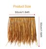 YYXDMFY Man-Made Thatch Simulation thatched roof Decoration Fake thatch Garden Scenic Sturdy Wooden House Farmhouse Artificial Plastic thatched Pavilion Waterproof PE Fake Straw view 2
