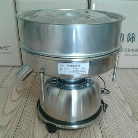 110V Automatic Sieve Shaker Electric Vibrating Sieve Machine Industrial Food Sifter for Baking Powder Grain Particles Food Industrial Processing (110V Shaker without Mesh)