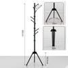SHATONG Coat Rack Free Standing,Hanger Household Folding Storage Finishing Hook,Super Easy Assembly No Tools Required for Coats,Garment,Hats,Umbrellas,Scarves,Office,Bedroom view 3