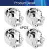 Zinc Alloy Closet Pole Sockets, Wardrobe Bracket Holder, Shower Curtain Rod Pole End Supports Sockets Flange 0.75" Diameter, 4Pcs,Aicosineg view 4