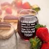 Let's Keep The Dumbfuckery to A Minimum Today,Stemless Wine Glass,Wedding Favor Glasses,Clear Glass,Party Favor Glass for Events,Branding,and Gifts. view 2