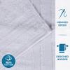 BNM Ultra-Soft Cotton Bathroom Towel Set, Includes 4 Bath Towels, Quick-Dry, Home Basics, Shower, Bathroom Spa Basics, Home Essentials, Highly Absorbent, Plush Solid Design, 4 Pieces, Silver view 4