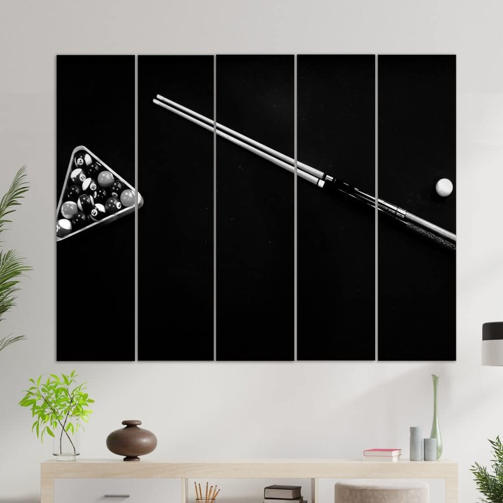 Billiards Canvas Print, Billiard Wall Art, Billiard Painting, Billiards Print, Billiard Wall Decor, Billiard Room Dcor