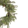 Artificial Christmas Wreath with Frosted Foliage and Pine Cones 24-Inch Unlit view 4