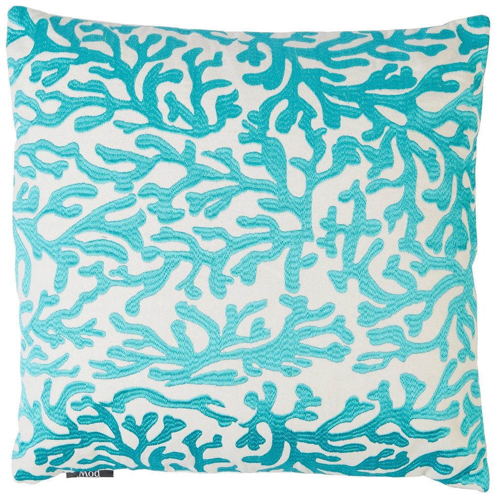 MOD LIFESTYLES 20x20 All Over Coral Decorative Pillow 20'' x 20'' Blue/White