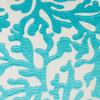 MOD LIFESTYLES 20x20 All Over Coral Decorative Pillow 20'' x 20'' Blue/White view 2