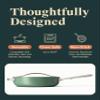 Caraway Nonstick Ceramic Saut Pan with Lid (4.5 qt, 11.8") - Non Toxic, PTFE & PFOA Free - Oven Safe & Compatible with All Stovetops (Gas, Electric & Induction) - Sage view 3