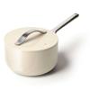 Caraway Nonstick Ceramic Sauce Pan with Lid (3 qt) - Non Toxic, PTFE & PFOA Free - Oven Safe & Compatible with All Stovetops (Gas, Electric & Induction) - Cream view 1