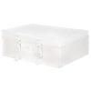 LPack Wedding Dress Storage Box - Bridal Gown Storage Bin and Preservation Box - Underbed Storage Bag Container For Clothes With Acid Free Tissue Paper (Medium, White) view 1