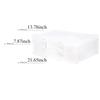 LPack Wedding Dress Storage Box - Bridal Gown Storage Bin and Preservation Box - Underbed Storage Bag Container For Clothes With Acid Free Tissue Paper (Medium, White) view 2