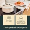Caraway Nonstick Ceramic Sauce Pan with Lid (3 qt) - Non Toxic, PTFE & PFOA Free - Oven Safe & Compatible with All Stovetops (Gas, Electric & Induction) - Marigold view 4