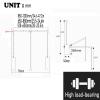51 to 120 cm Adjustable Side Mounted Pull Down Closet Rod, Heavy Duty Closet Pull Down Rods Hanger for Hanging Clothes Wardrobe Lift Rail w/Telescoping Handle and Mounting Hardware (Size : 65-88cm) view 3