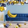 Zhanmai 110 Pcs Navy Blue Balloon Garland Kit Sky Night Moon Star Theme Balloons 36'' Gold Moon and 18'' Star Foil Party Decoration Wedding Birthday Blue Parties and Celebrations Decor view 4