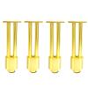 ACUIPP Homeimprovement4All-Aluminumcabinetfeetsolidbathroomcabinetlegssupportlegstvcabinetlegshardwarefeetbathroomcabinetbracketmetalfurniturelegs/Golden/10Cm view 1