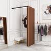 Clothing Store Fitting Room L-Shaped,for Privacy Protection And Room Divider, Simple Mobile Changing Room, Dressing Room,Wall Mounted,Mall Simple Changing Room And Display Rack, Easy To Install view 1