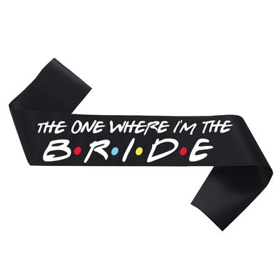 Bride to Be Sash, 'The one Where I'm The Bride ' Sash for Hens Party Wedding Decorations Party Favors Accessories Future Wifev1
