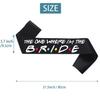 Bride to Be Sash, 'The one Where I'm The Bride ' Sash for Hens Party Wedding Decorations Party Favors Accessories Future Wifev1 view 2