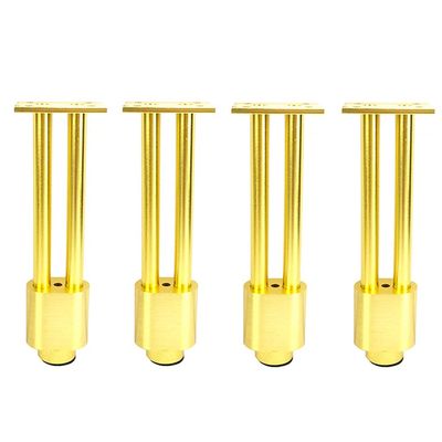ACUIPP Homeimprovement4All-Aluminumcabinetfeetsolidbathroomcabinetlegssupportlegstvcabinetlegshardwarefeetbathroomcabinetbracketmetalfurniturelegs/Golden/25Cm