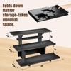 3 Tier Straight Tiered Display Stand, Portable Product Display Shelves, Farmers Market Display Shelf, Retail Display Stand for Vendor Events, Craft Shows, Dessert, Food Display Risers for Party view 3