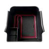 LadyCent 1 Pc Automobile Control Central Armrest Storage Box, Black Car Organizer Accessories, for Volkswagen Polo 2018 2019 2020 view 1