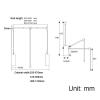 45-115 cm Pull Down Wardrobe Rail Lift Collapsible Closet Rod Aluminium Retractable Wardrobe Lift Hanger Organizer Storage System, Adjustable Width Clothing Finishing Rack view 3