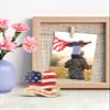Enesco Jim Shore Heartwood Creek Patriotic America The Beautiful Heart Miniature Figurine, 3.35 Inch, Multicolor view 3