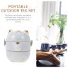1 Set Tea Set Ceramic Tea Kettle Adorable Tea Kettle Cat Teapot Multi-function Tea Kettle Home Accessory Tea Accessory Household Tea Kettle Office Accessory view 4