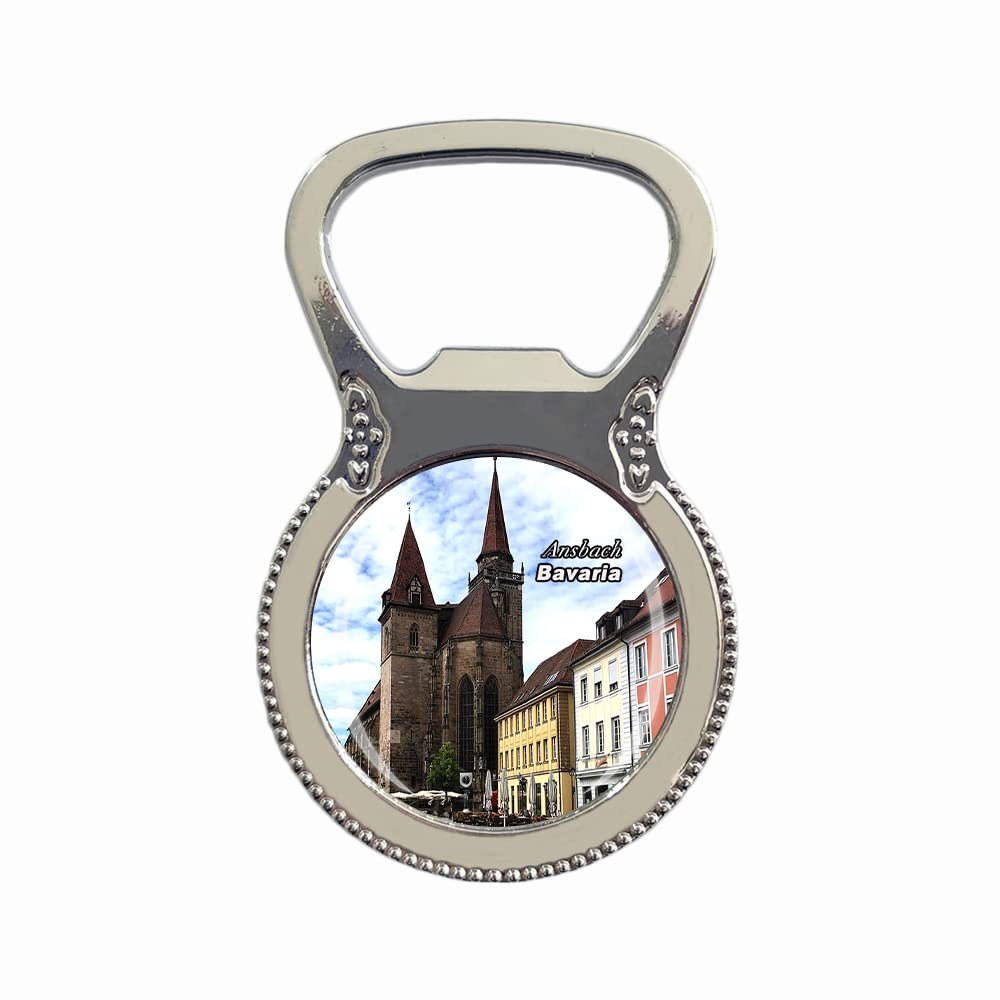 Ansbach Bavaria Germany Fridge Magnet Bottle Opener Tourist Souvenir Gift Collection Refrigerator Magnetic Sticker