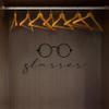 Glasses - Closet Glasses Area Label Signage Shoe Closet Storage Organizer Style Dresser Vinyl Wall Art Decal Sticker Home Closet Area Dressing Room Dressing Area Wardrobe Cabinet Size (12x30 inch) view 1