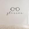 Glasses - Closet Glasses Area Label Signage Shoe Closet Storage Organizer Style Dresser Vinyl Wall Art Decal Sticker Home Closet Area Dressing Room Dressing Area Wardrobe Cabinet Size (12x30 inch) view 2