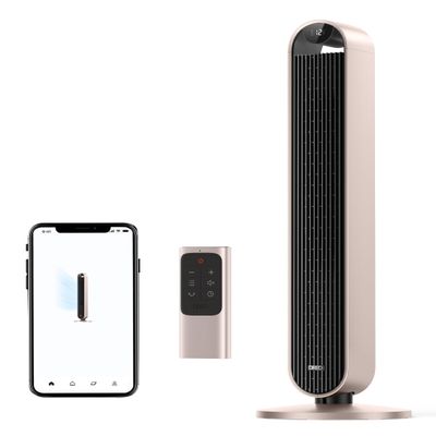 Dreo Smart Tower Fan Voice Control, 120 Oscillating Fan Works with Alexa/Google/App/Remote, 42 Inch, 25dB Quiet DC Bladeless Fan for Bedroom,12 Speeds, Floor Fan for Home, Office