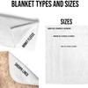 NAZENTI Personalized Blanket Letter Blanket Birthday Gift for Mom Gift for Her Nana Birthday Gift for Mom Grandma Gift for Wife Flower Black White (Blanket 5 Photo) view 4