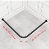 JMCAJIE Clothing Store Fitting Room L-Shaped Simple Mobile Changing Room, Corner Privacy Protection Dressing Room,Wall Mounted,Mall Simple Changing Room and Display Rack, Easy to Install view 3