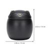 Cabilock Ceramic Food Storage Jar Fortune Cat Tea Canister Spices Jar Coffee Beans Storage Container with Lid for Tea Candy Cookie Sugar Flour 160ML Black view 2