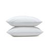 Amazon Basics Down Alternative Bed Pillows and Pillow Protector Case 2-Piece Set, 26 in x 20 in, Soft Density, Standard - Pack of 2, White view 2