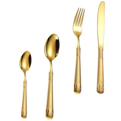 1 Set Stainless Steel Western Tableware Party Cutlery Reusable Cutlery Forks Spoons Cutter Western Flatware Kitchen Utensil Home Food Flatware Tableware