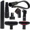 8 Pcs Household Cleaning Vacuum Cleaner Attachments for Shop Vac Accessories - 2 1/2" to 1 1/4" Vacuum Hose Adapter, 1 7/8" to 1" Adapter for Shop Vac, 1 1/4" Vacuum Brush Flexible Crevice Tool view 1