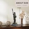 Bronze Statue of Liberty Sculpture - 12.6" Tall Iconic New York Lady Liberty Replica, Handcrafted Patina-Finished Bronze Home and Office Dcor, Perfect or Collectible view 2