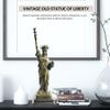 Bronze Statue of Liberty Sculpture - 12.6" Tall Iconic New York Lady Liberty Replica, Handcrafted Patina-Finished Bronze Home and Office Dcor, Perfect or Collectible view 3