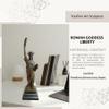 Bronze Statue of Liberty Sculpture - 12.6" Tall Iconic New York Lady Liberty Replica, Handcrafted Patina-Finished Bronze Home and Office Dcor, Perfect or Collectible view 4