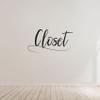 Closet Signage Decal Area Label Signage Shoe Closet Storage Organizer Style Dresser Vinyl Wall Art Decal Sticker Home Closet Area Dressing Room Dressing Area Wardrobe Cabinet Size (16x40 inch) view 2