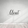 Closet Signage Decal Area Label Signage Shoe Closet Storage Organizer Style Dresser Vinyl Wall Art Decal Sticker Home Closet Area Dressing Room Dressing Area Wardrobe Cabinet Size (16x40 inch) view 3