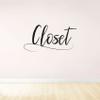 Closet Signage Decal Area Label Signage Shoe Closet Storage Organizer Style Dresser Vinyl Wall Art Decal Sticker Home Closet Area Dressing Room Dressing Area Wardrobe Cabinet Size (16x40 inch) view 4